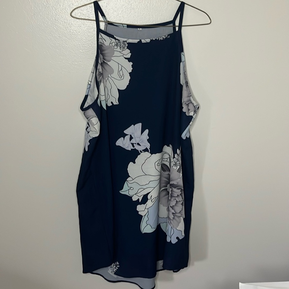 Amazon blue floral dress women’s size XL
